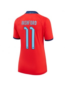 England Marcus Rashford #11 Replika Borta Kläder Dam VM 2022 Kortärmad